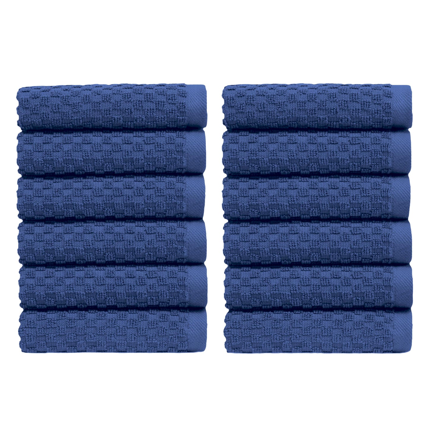 COTTON CRAFT- Euro Spa Set of 4 Luxury Waffle Weave Bath Towels, Oversized Pure Ringspun Cotton, 30 inch x 56 inch, White