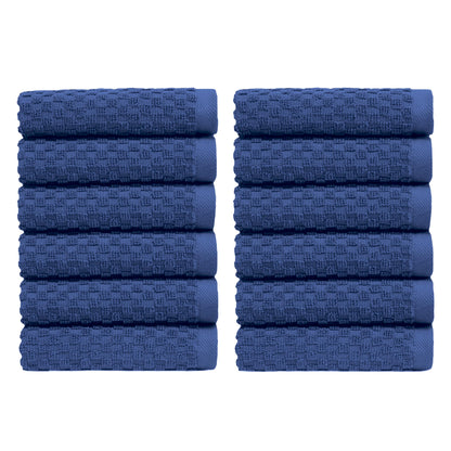 COTTON CRAFT- Euro Spa Set of 4 Luxury Waffle Weave Bath Towels, Oversized Pure Ringspun Cotton, 30 inch x 56 inch, White