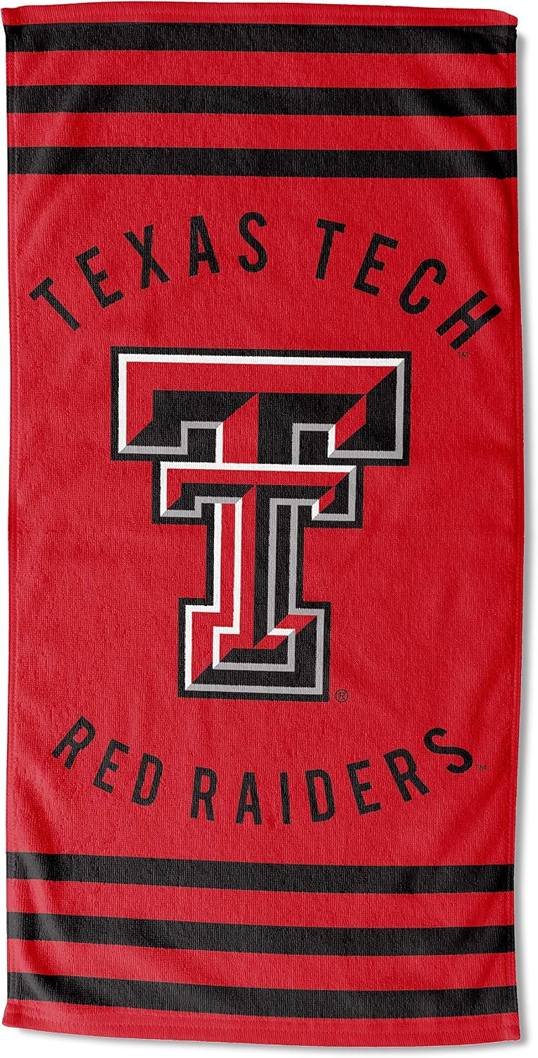 Northwest NCAA Alabama Crimson Tide Unisex-Adult Beach Towel, 30" x 60", Stripes