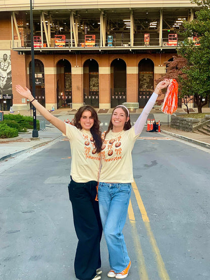 Tennessee Football Shirt for Women and Teens Game Day Fall Football Oversized Tee