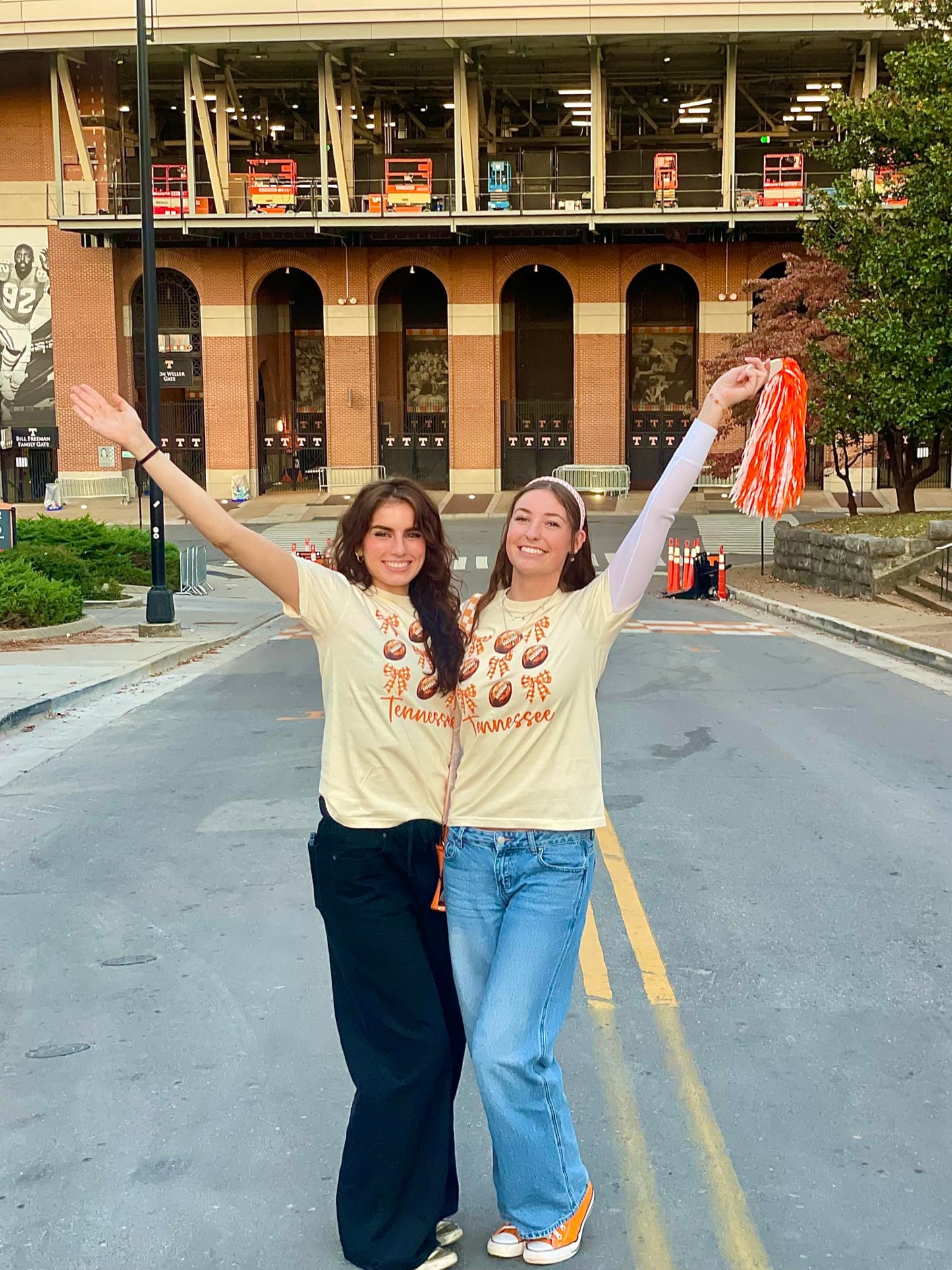 Tennessee Football Shirt for Women and Teens Game Day Fall Football Oversized Tee