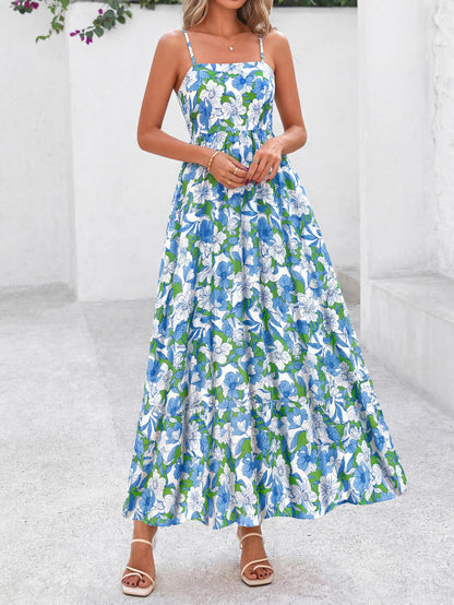 PRETTYGARDEN Women’s Boho Floral Striped Summer Maxi Dress