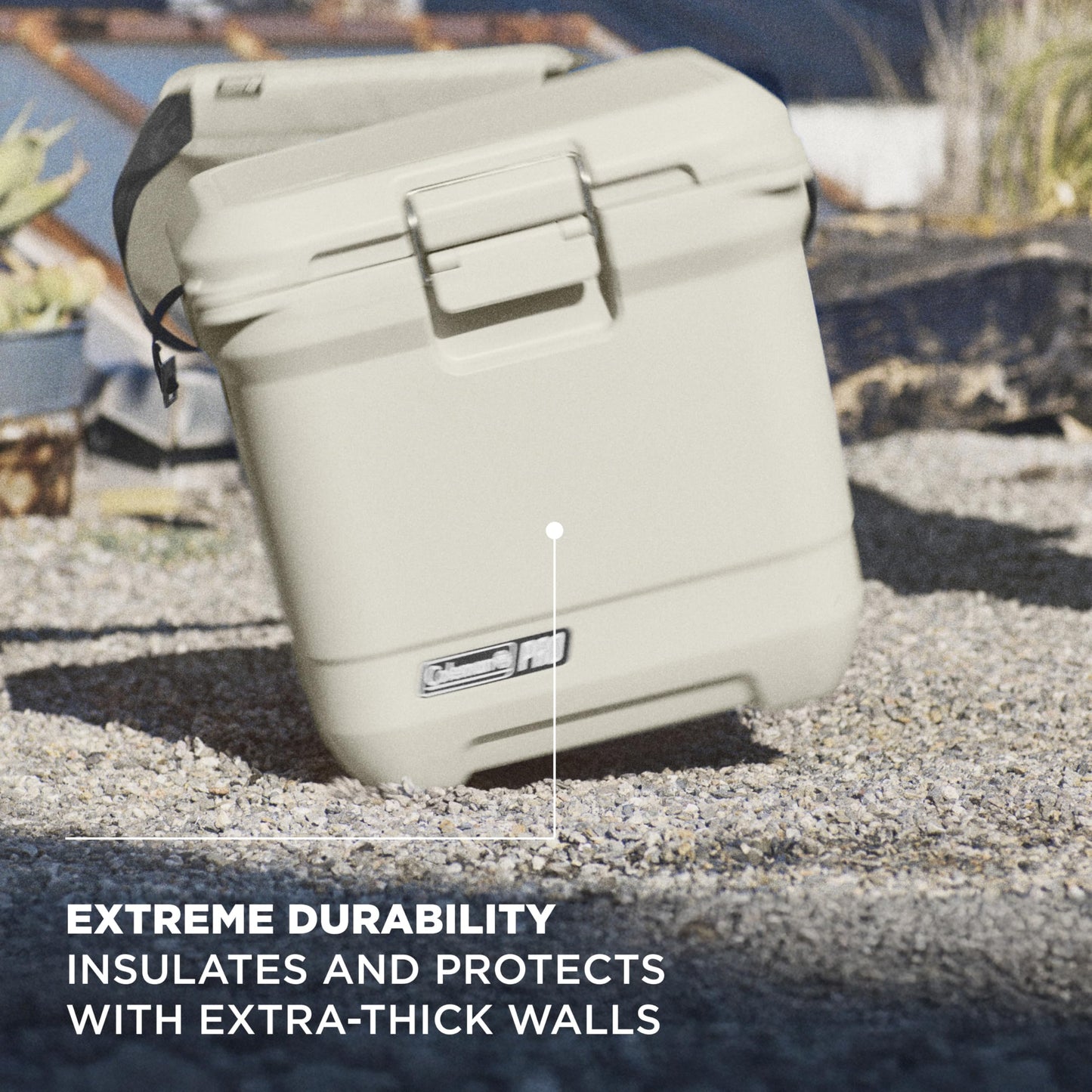 Coleman Pro Heavy-Duty 45qt Ultra-Light Premium Hard Cooler, Extra-Thick Insulation Keeps Ice up to 4 Days, 74-Can Capacity
