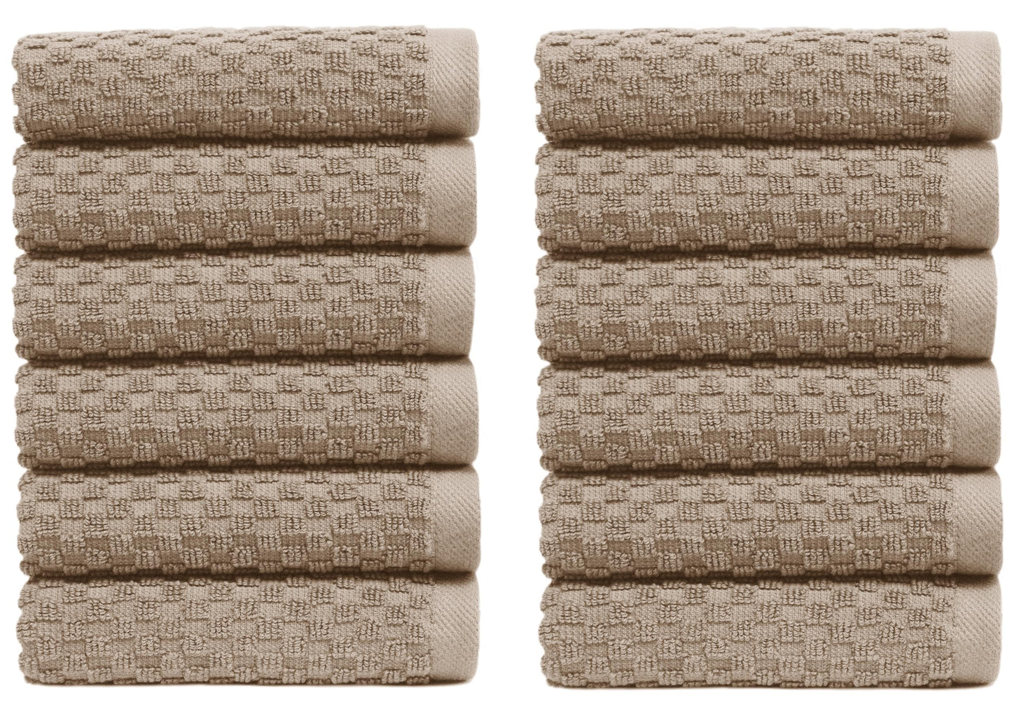 COTTON CRAFT- Euro Spa Set of 4 Luxury Waffle Weave Bath Towels, Oversized Pure Ringspun Cotton, 30 inch x 56 inch, White