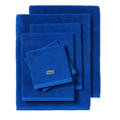 Lacoste Grand Slam 6-Piece Towel Set – Soft and Absorbent 100% Cotton Towels for Bathroom, Quick-Drying – Includes 2 Bath Towels, 2 Hand Towels, 2 Washcloths, Magenta