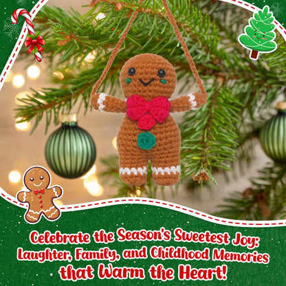 OASSIE Christmas Tree Crochet - Xmas Stocking Stuffers Gifts for Women Men | Christmas Tree Decorations, Christmas Crochet Gifts for Friends/Family/Coworkers, Emotional Support Message, Handmade