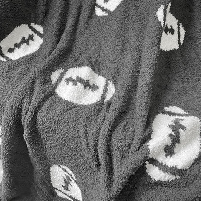 Cozy Baseball Pattern Blanket Perfect Lightweight Bedding for Adults, Soft, Warm, and Plush Soccer Sports Blanket Great for Bed Sofa (Baseball-Red, 51"x63")