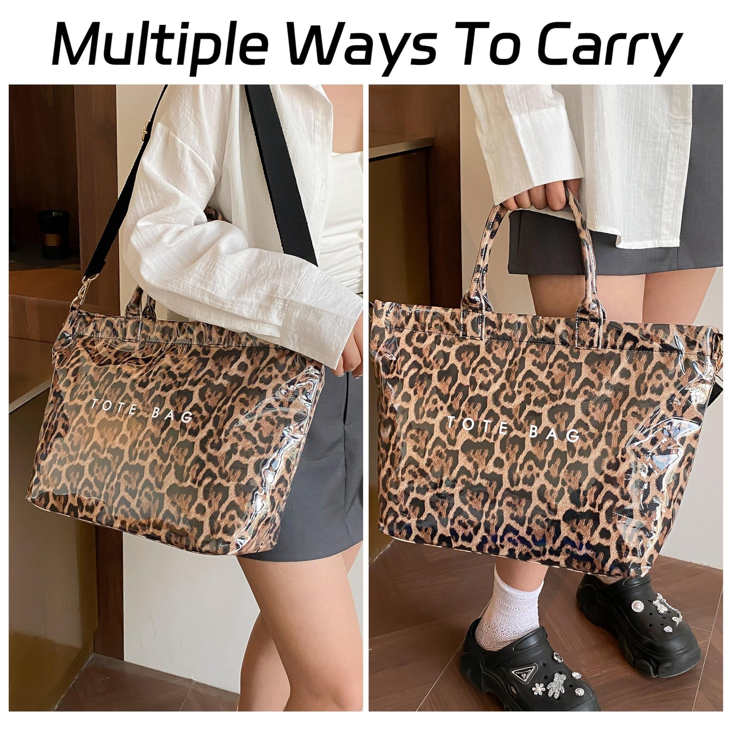 GISMTR Large PVC Tote Bag