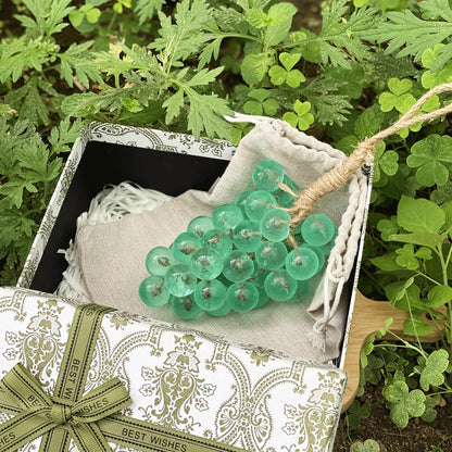 Grape Soap on a Rope with Gift Box