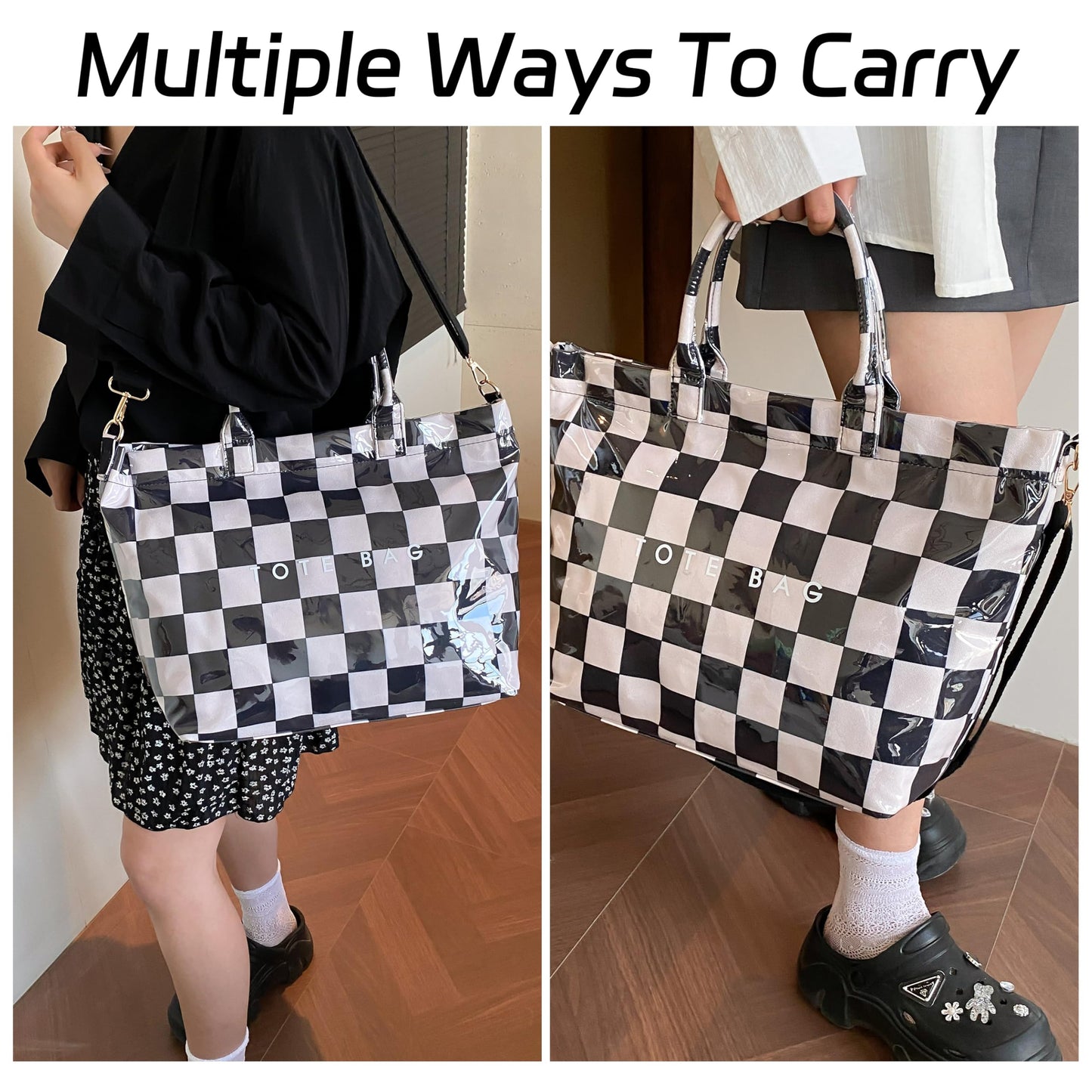 GISMTR Large PVC Tote Bag