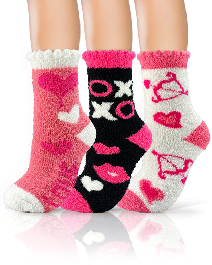 AIVEI Halloween Gifts Fuzzy Socks for Women Boo Spooky Basket Stuffers