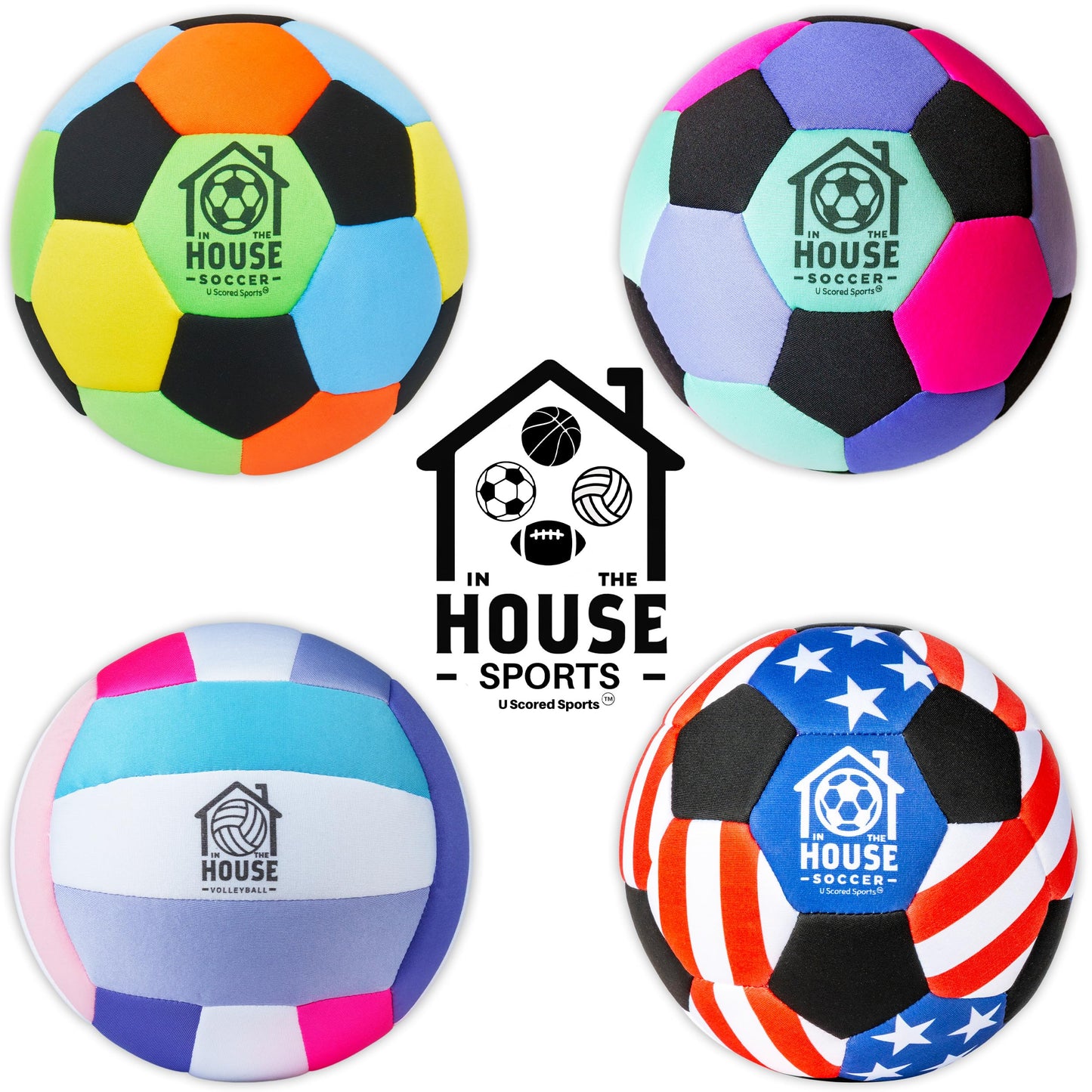 in The House Soccer Ball - Indoor Size 4 Padded Soccer Ball for Girls (Ages 3+), Boys (Ages 3+) & Adults - Bring Soccer Practice Home - Perfect for Juggling - Gift for Soccer Player