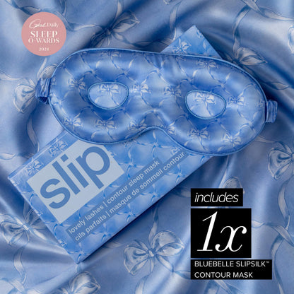slip Pure Silk Contour Sleep Mask: Protect Your Delicate Lashes with Our Innovative, Lash-Friendly Design. Experience Uninterrupted Beauty Sleep with Slipsilk™ Comfort, 1 Contour Mask, Scarlet