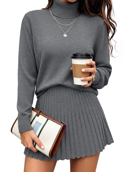 Caracilia Skirt Sets for Women Fall 2 piece Outfits