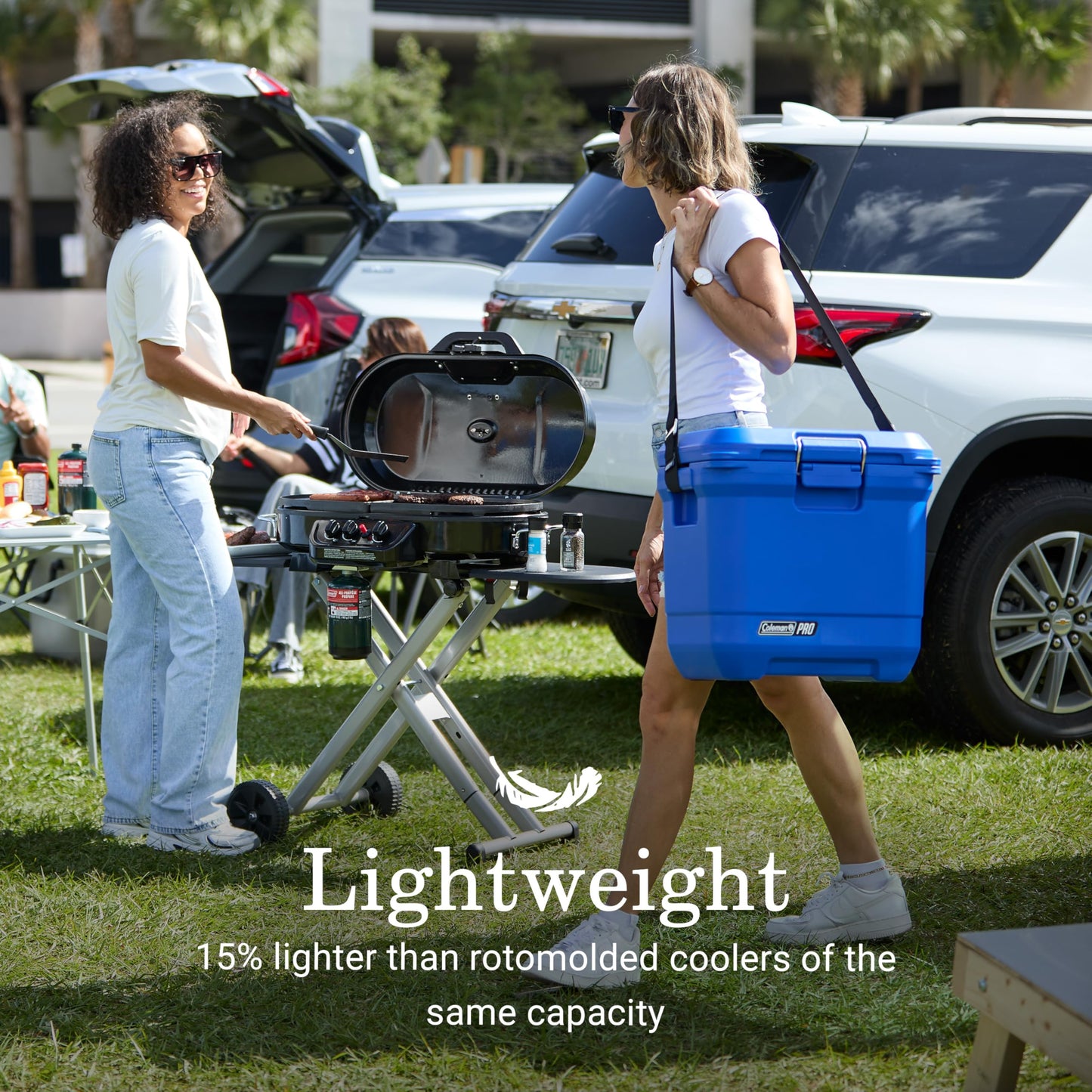 Coleman Pro Heavy-Duty 45qt Ultra-Light Premium Hard Cooler, Extra-Thick Insulation Keeps Ice up to 4 Days, 74-Can Capacity