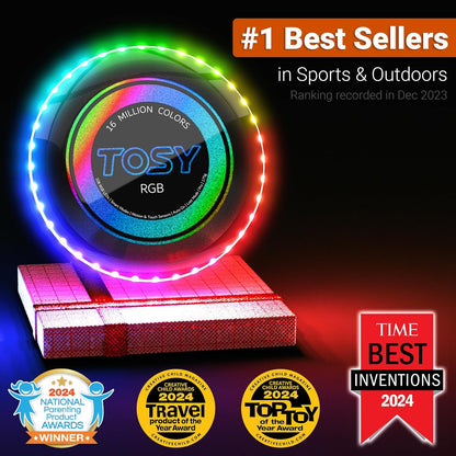 TOSY Flying Disc - 16 Million Colors RGB or 36 LEDs