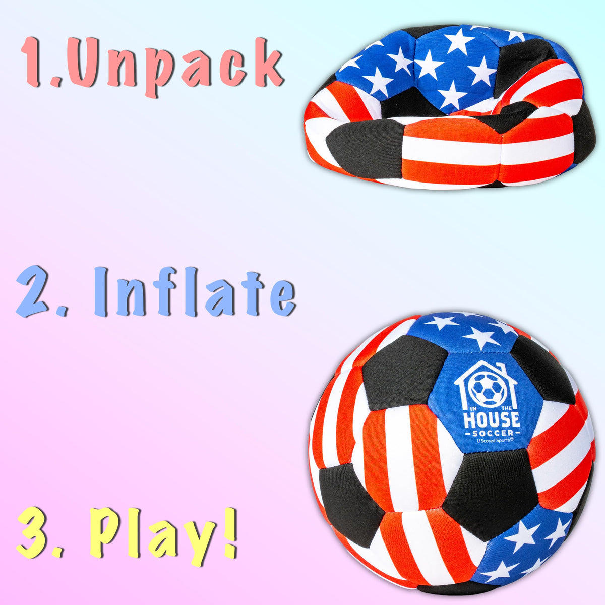 in The House Soccer Ball - Indoor Size 4 Padded Soccer Ball for Girls (Ages 3+), Boys (Ages 3+) & Adults - Bring Soccer Practice Home - Perfect for Juggling - Gift for Soccer Player