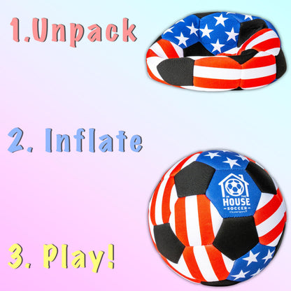 in The House Soccer Ball - Indoor Size 4 Padded Soccer Ball for Girls (Ages 3+), Boys (Ages 3+) & Adults - Bring Soccer Practice Home - Perfect for Juggling - Gift for Soccer Player