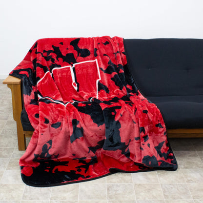 Everything Comfy Georgia Bulldogs Soft and Warm Huge Raschel Throw Blanket, 86" x 63"