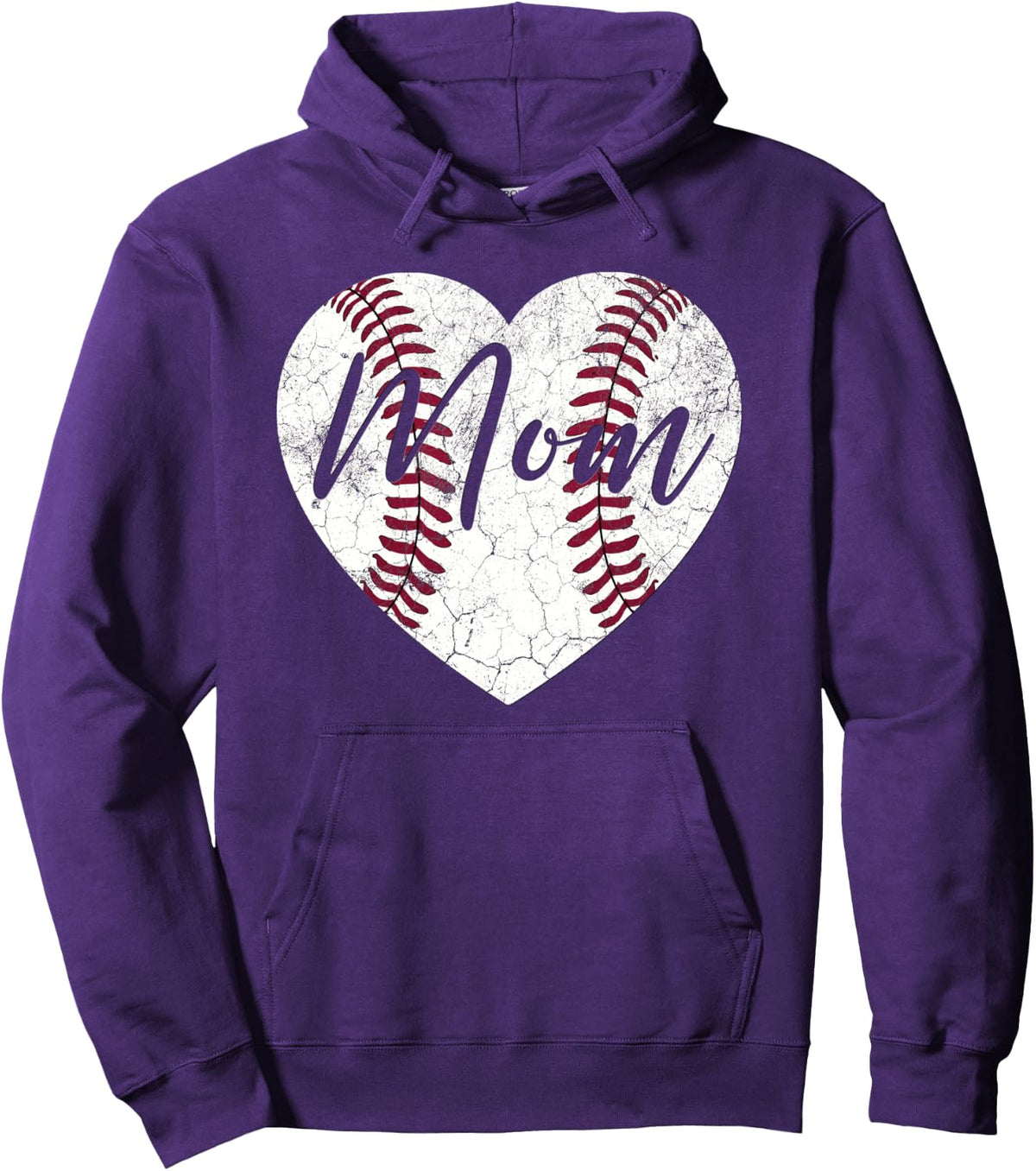 Baseball Mommy Mom Mama Women Wife Pullover Hoodie