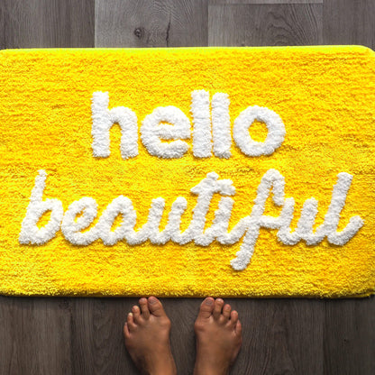 Evovee Hello Beautiful Bath Mat