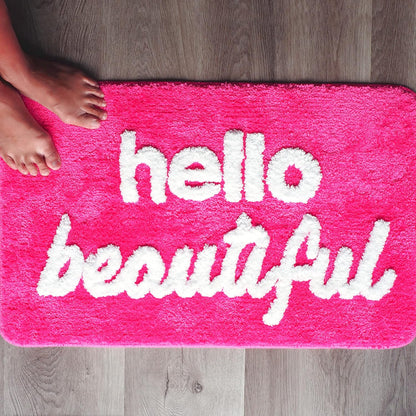 Evovee Hello Beautiful Bath Mat