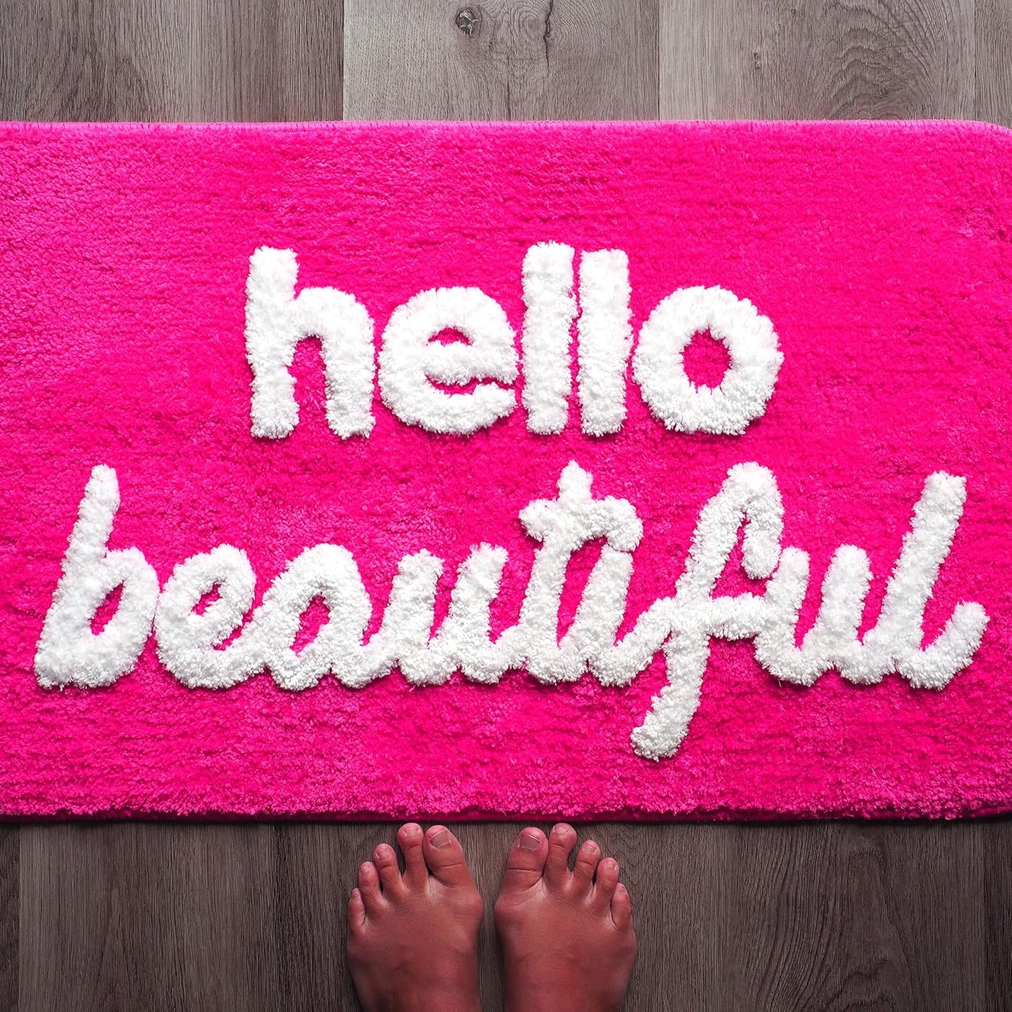 Evovee Hello Beautiful Bath Mat