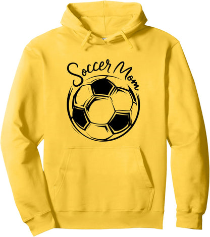 Soccer Mom Proud Football Mothers Game Day Sporty Moms Pullover Hoodie