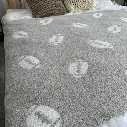 Cozy Baseball Pattern Blanket Perfect Lightweight Bedding for Adults, Soft, Warm, and Plush Soccer Sports Blanket Great for Bed Sofa (Baseball-Red, 51"x63")