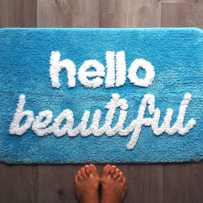 Evovee Hello Beautiful Bath Mat