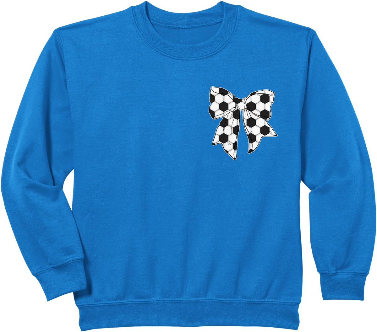 Soccer Bow Game Day Coquette Women Front and Back Print Sweatshirt