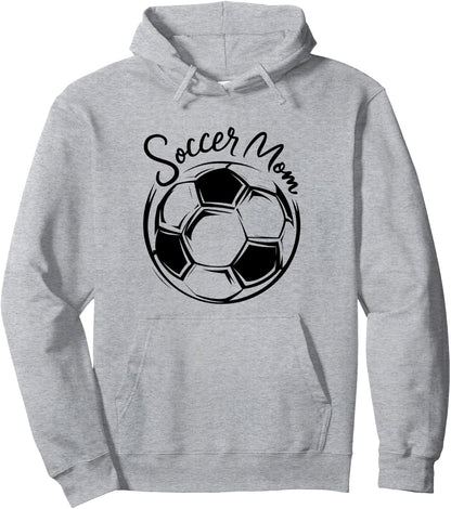 Soccer Mom Proud Football Mothers Game Day Sporty Moms Pullover Hoodie