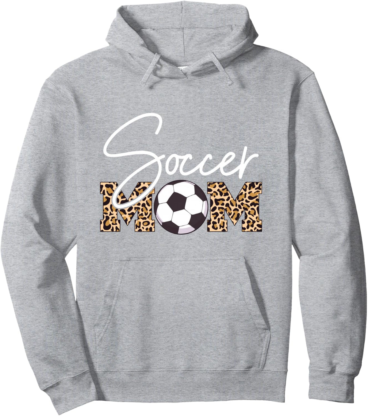 Soccer Mom Leopard Print Ball Pullover Hoodie