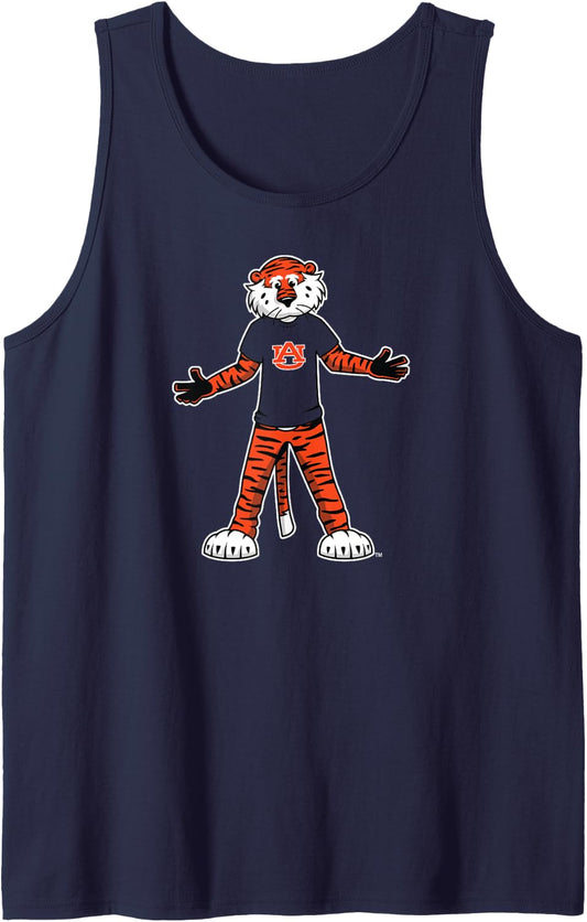 Auburn Tigers Aubie Mascot Navy Officially Licensed Tank Top