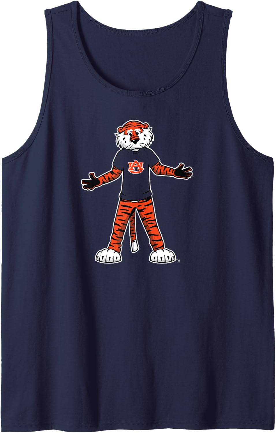 Auburn Tigers Aubie Mascot Navy Officially Licensed Tank Top