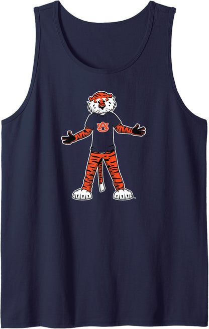 Auburn Tigers Aubie Mascot Navy Officially Licensed Tank Top