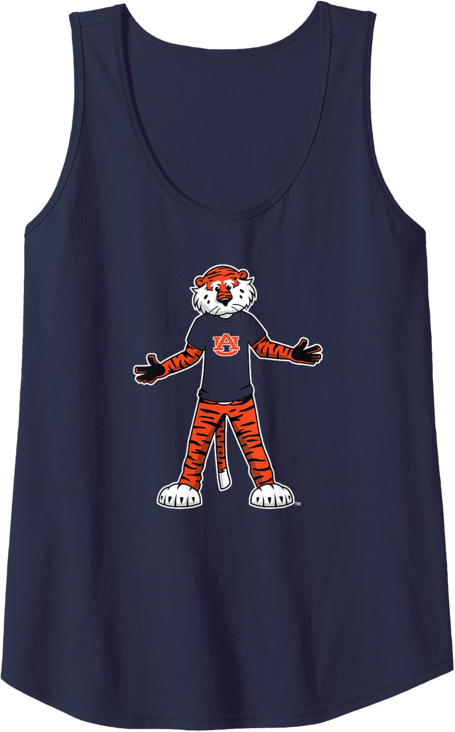 Auburn Tigers Aubie Mascot Navy Officially Licensed Tank Top
