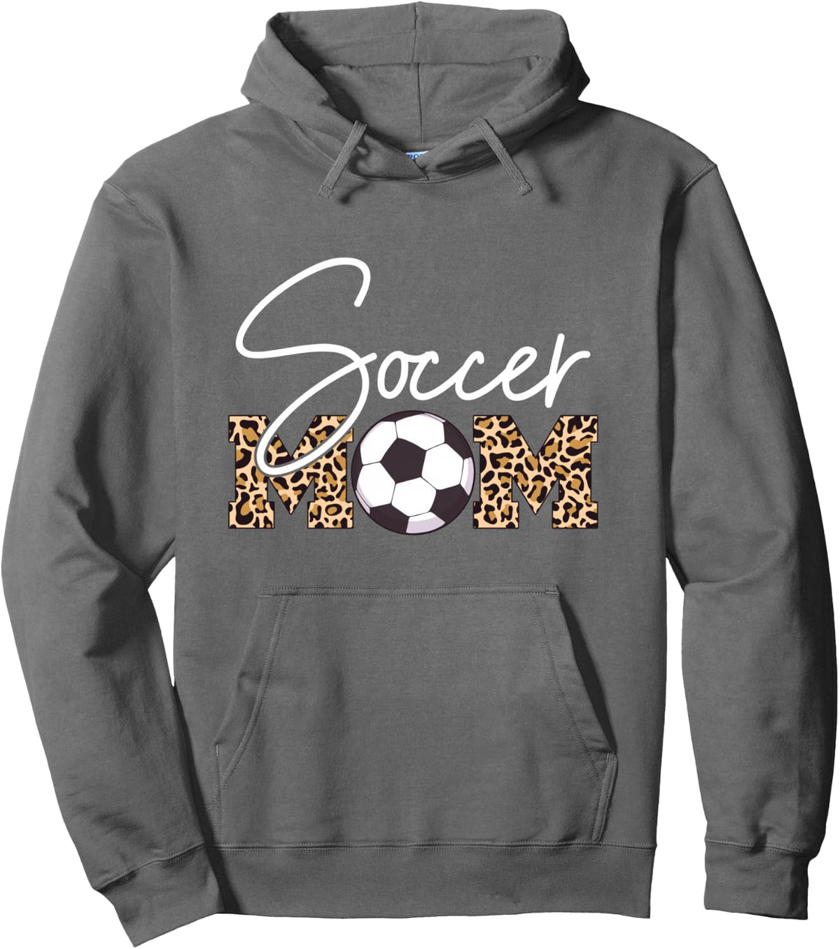 Soccer Mom Leopard Print Ball Pullover Hoodie