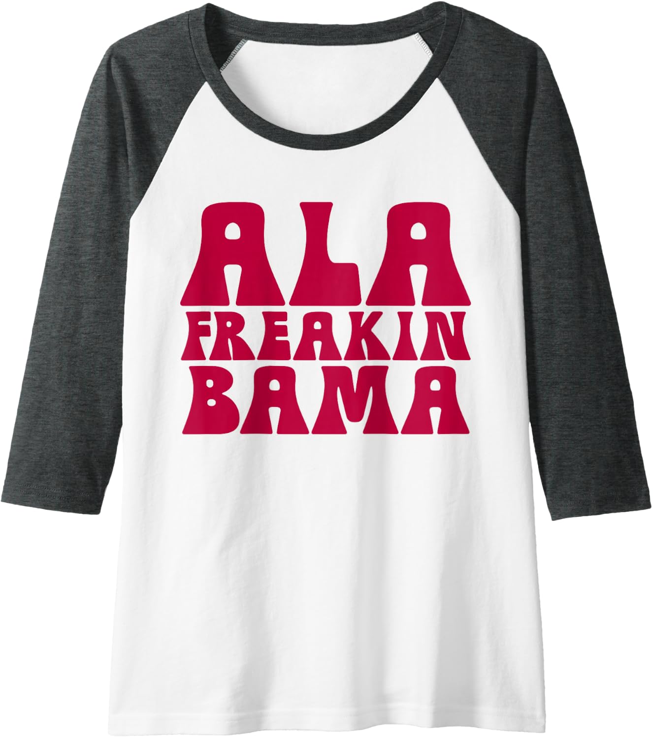 Ala Freakin' Bama - Awesome Alabama Pun Gifts Raglan Baseball Tee