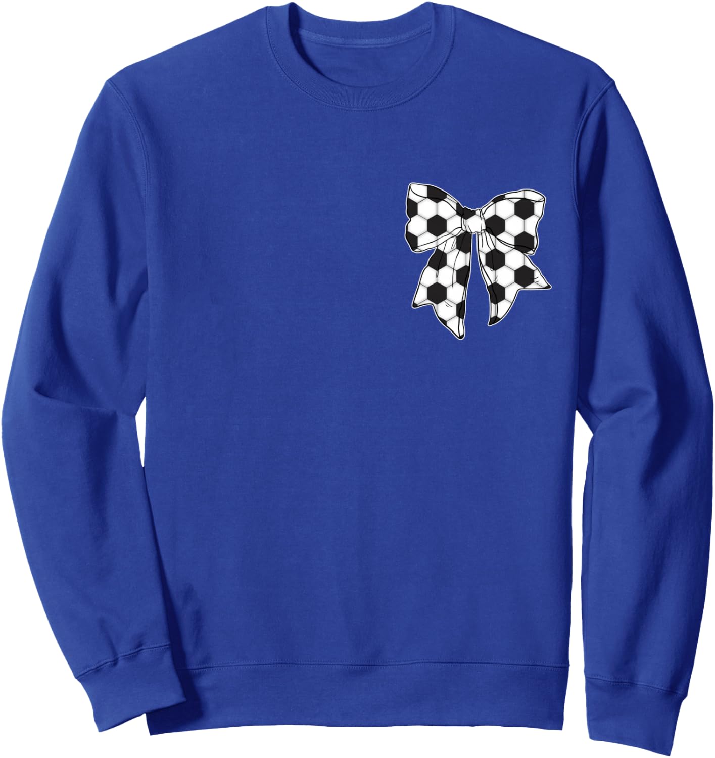 Soccer Bow Game Day Coquette Women Front and Back Print Sweatshirt