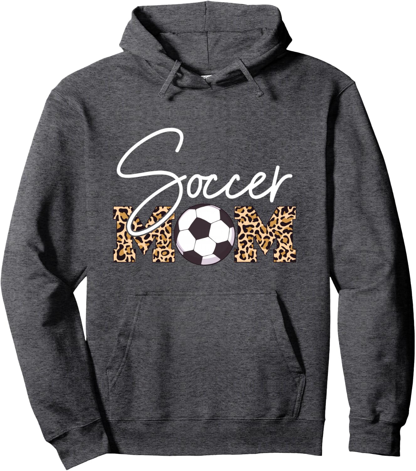 Soccer Mom Leopard Print Ball Pullover Hoodie