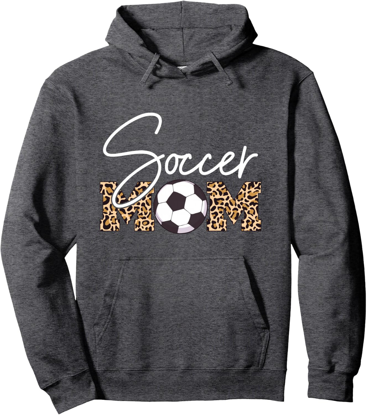 Soccer Mom Leopard Print Ball Pullover Hoodie