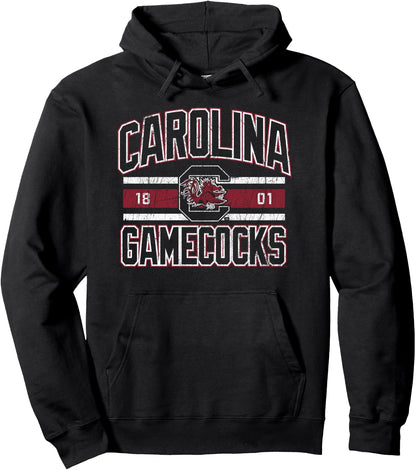 South Carolina Gamecocks Vintage Stripe Officially Licensed Pullover Hoodie