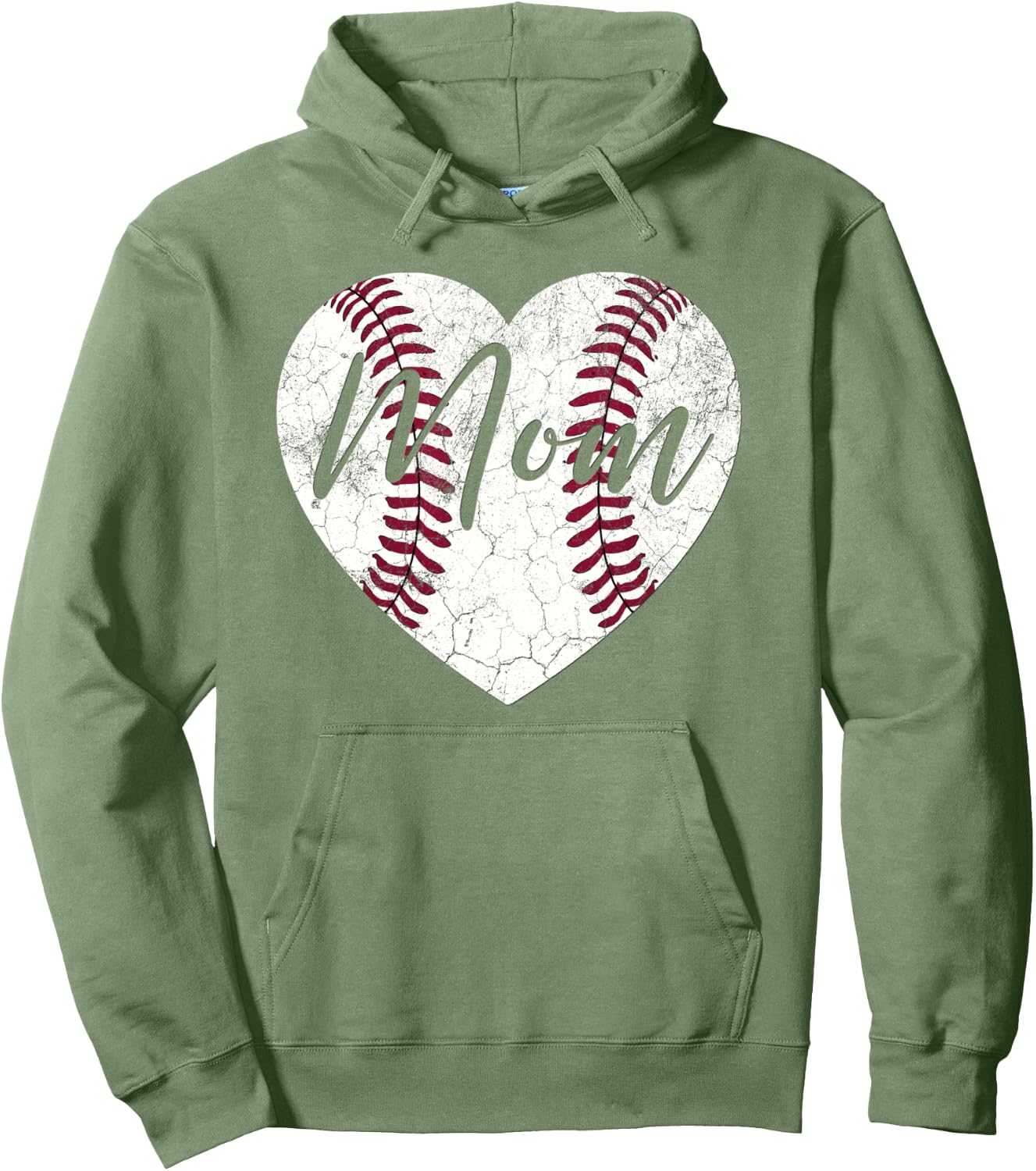 Baseball Mommy Mom Mama Women Wife Pullover Hoodie