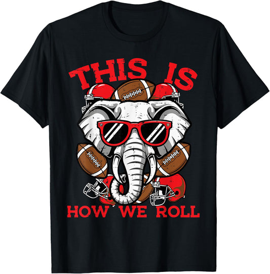 Elephant Roll Women Kids Men Boys Girls Youth Teen T-Shirt