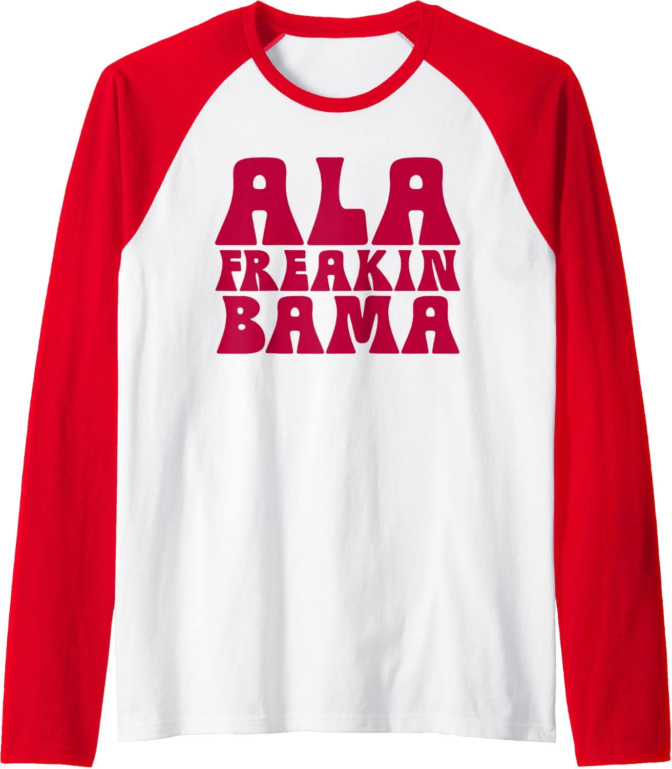 Ala Freakin' Bama - Awesome Alabama Pun Gifts Raglan Baseball Tee