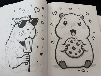 Fluffy Tails and Happy Trails: My First Coloring Book | Created by Krimzen & White