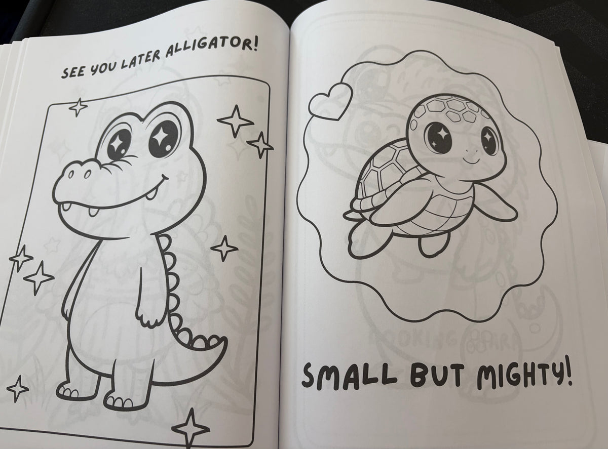 Fluffy Tails and Happy Trails: My First Coloring Book | Created by Krimzen & White