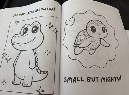 Fluffy Tails and Happy Trails: My First Coloring Book | Created by Krimzen & White