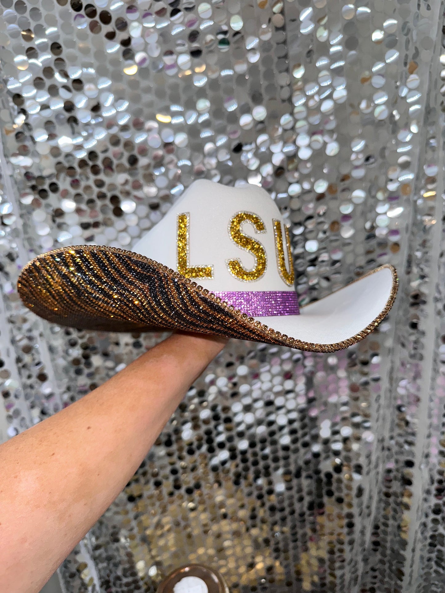 LSU Tiger Print Hat
